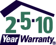 2-5-10 Year Warranty